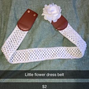 Cute flower dress belt